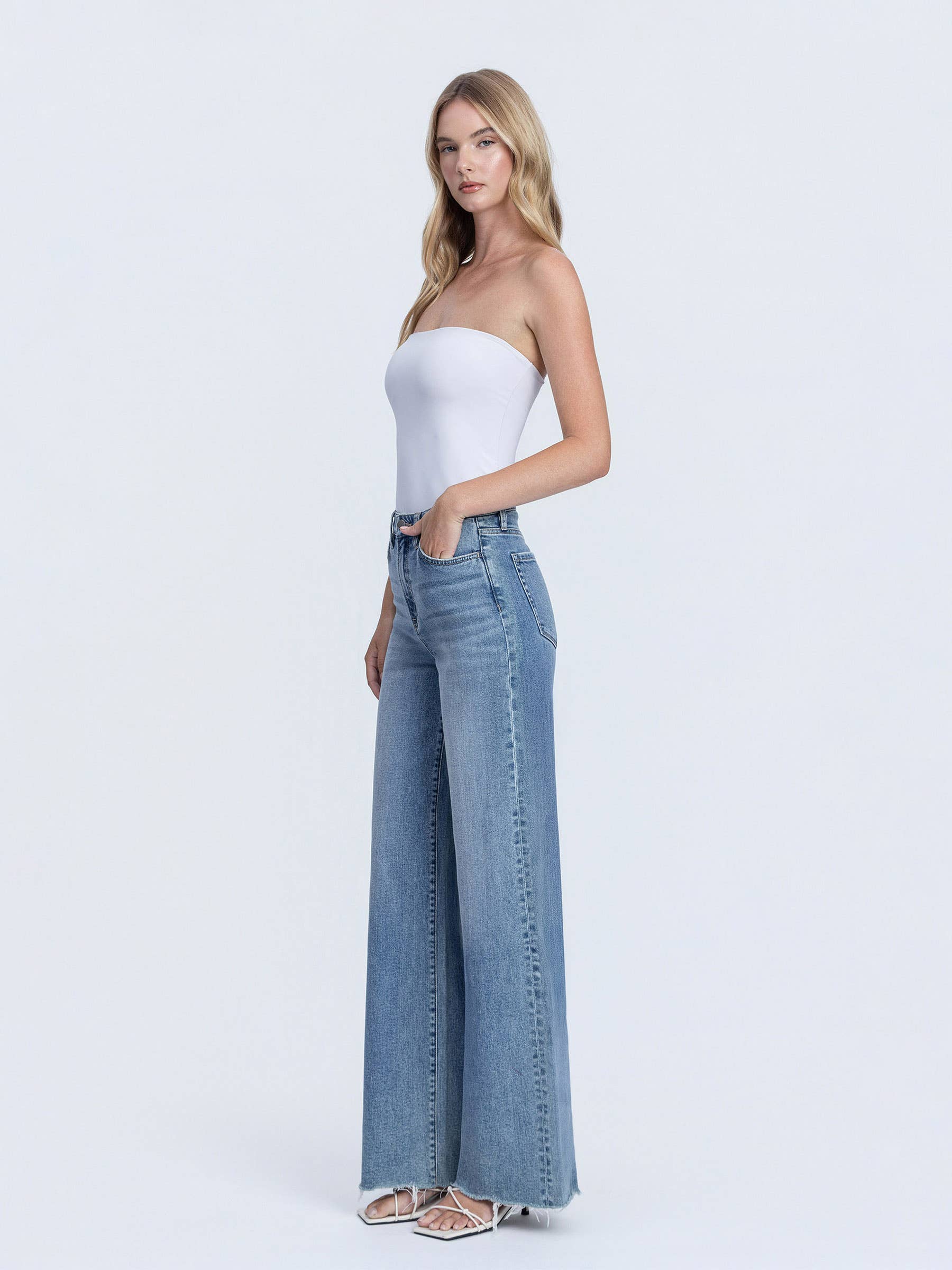 Women's  Flying Monkey Super High Rise Wide Leg Jeans