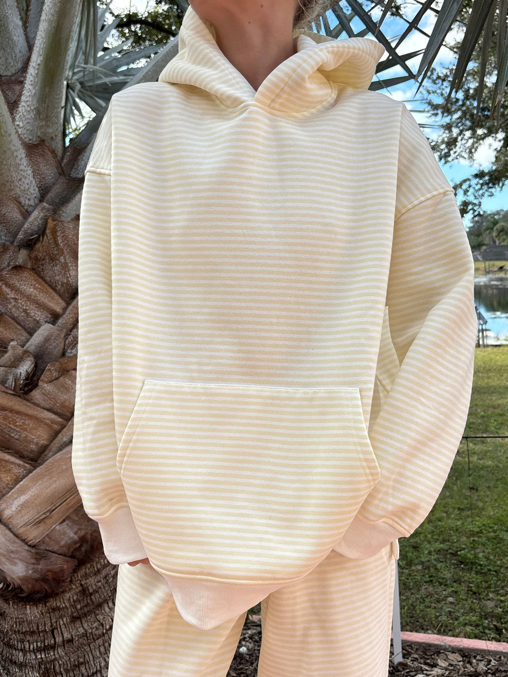 Baby Yellow Striped Hoodie