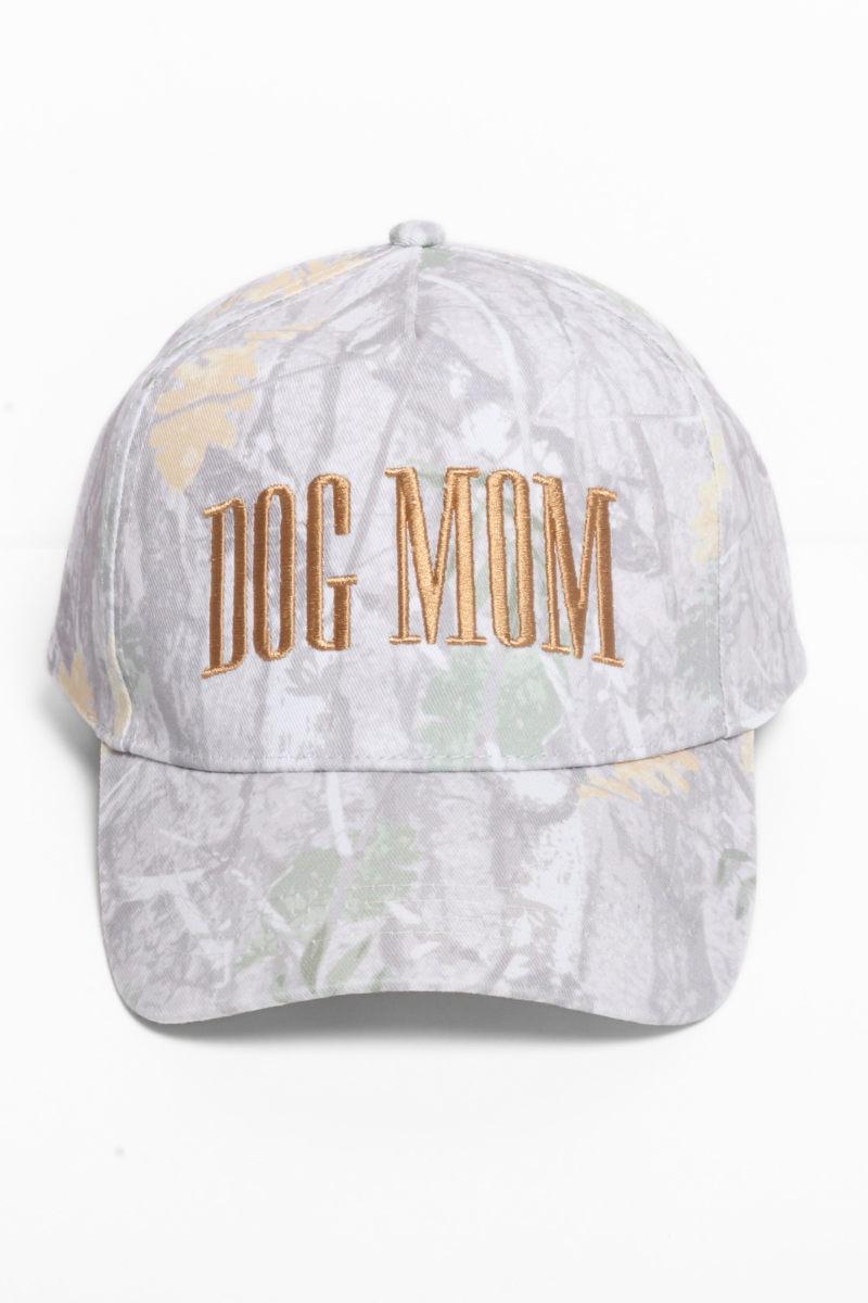 Dog Mom Camo Print Baseball Hat