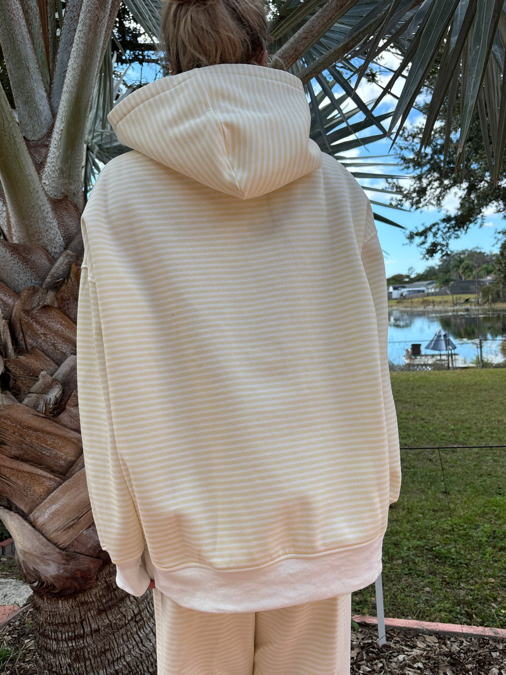 Baby Yellow Striped Hoodie
