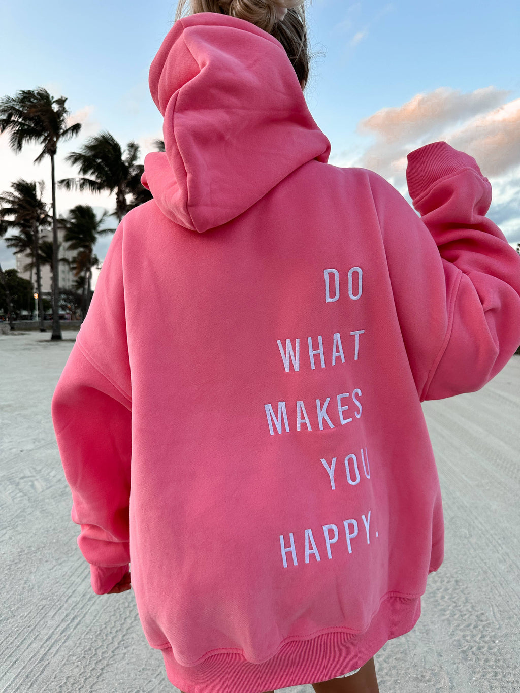 Happy Embroiderd Hoodie