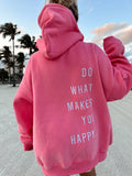 Happy Embroiderd Hoodie