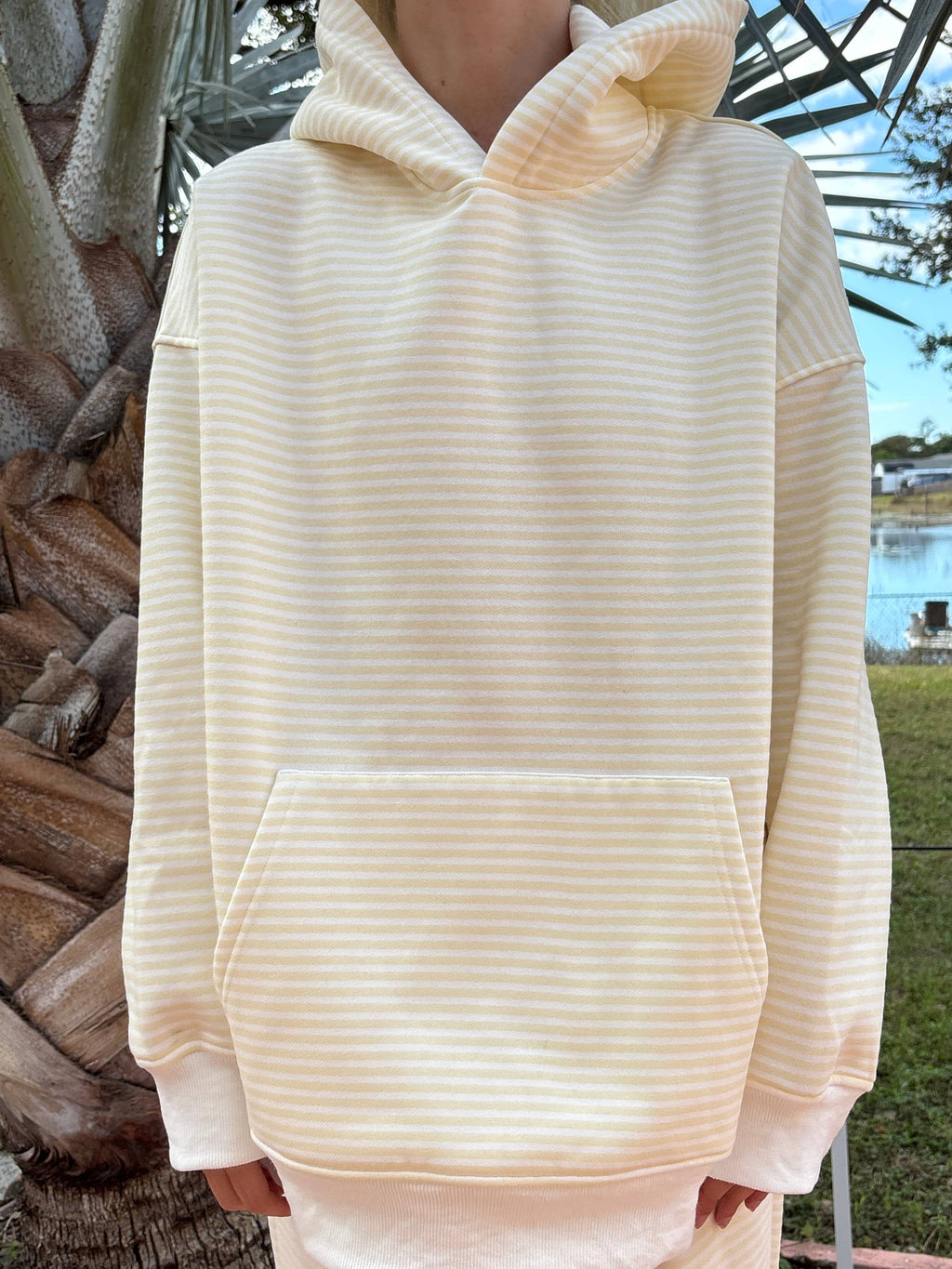 Baby Yellow Striped Hoodie