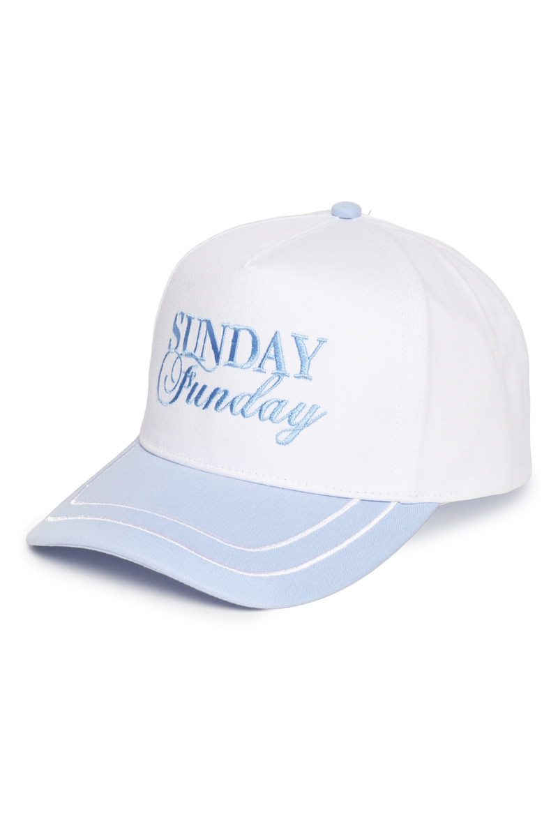 Sunday Funday Two-Tone Embroidered Hat