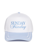 Sunday Funday Two-Tone Embroidered Hat
