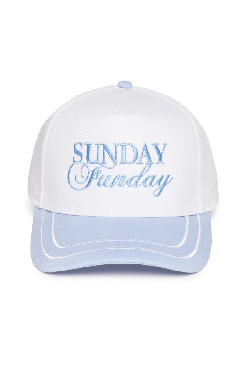 Sunday Funday Two-Tone Embroidered Hat