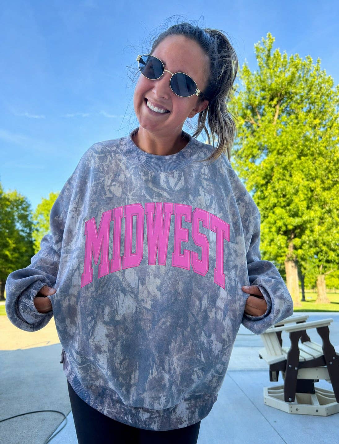 Midwest Camo Embroidered Mockneck 