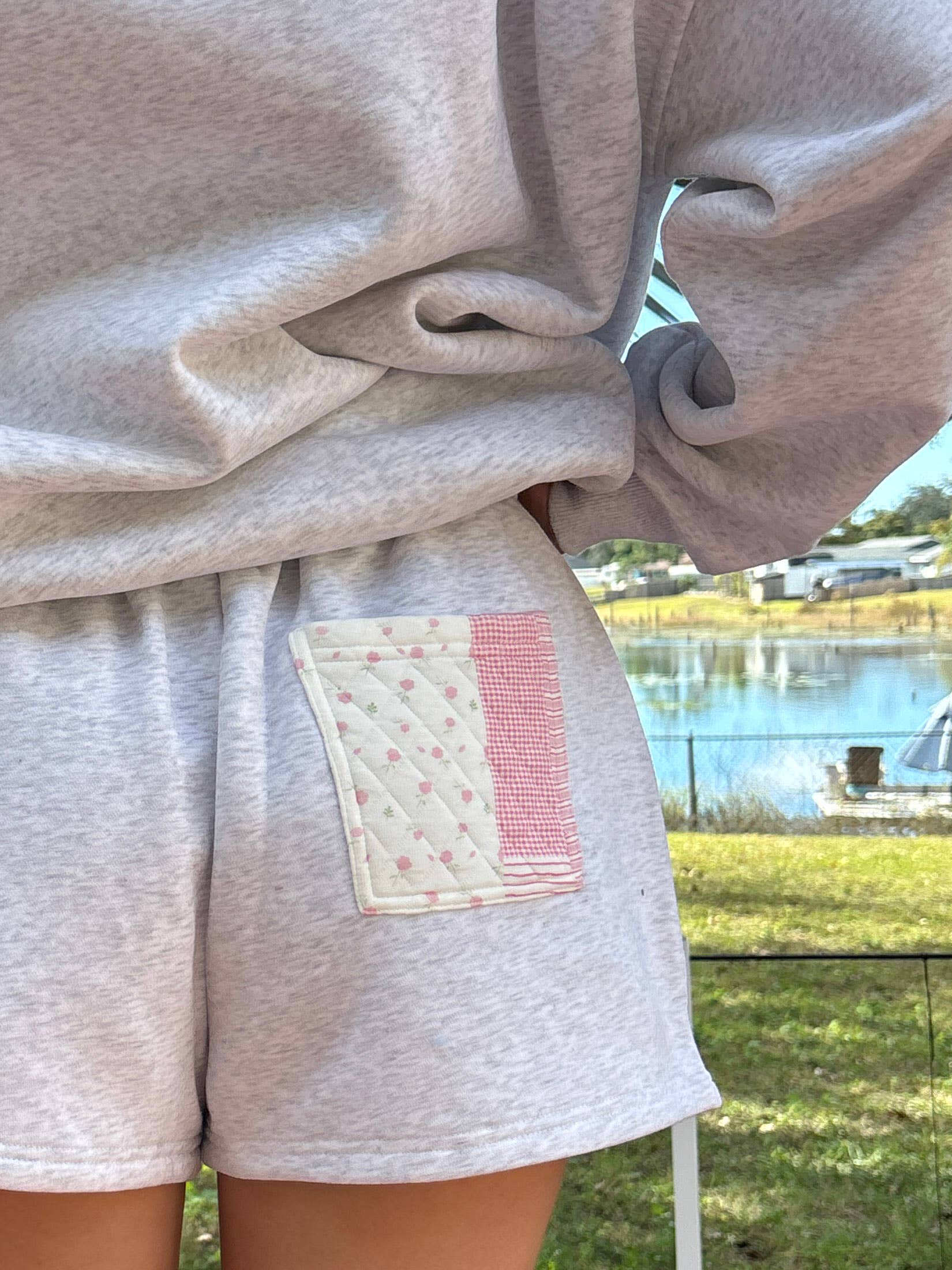 Quilted Patchwork Shorts