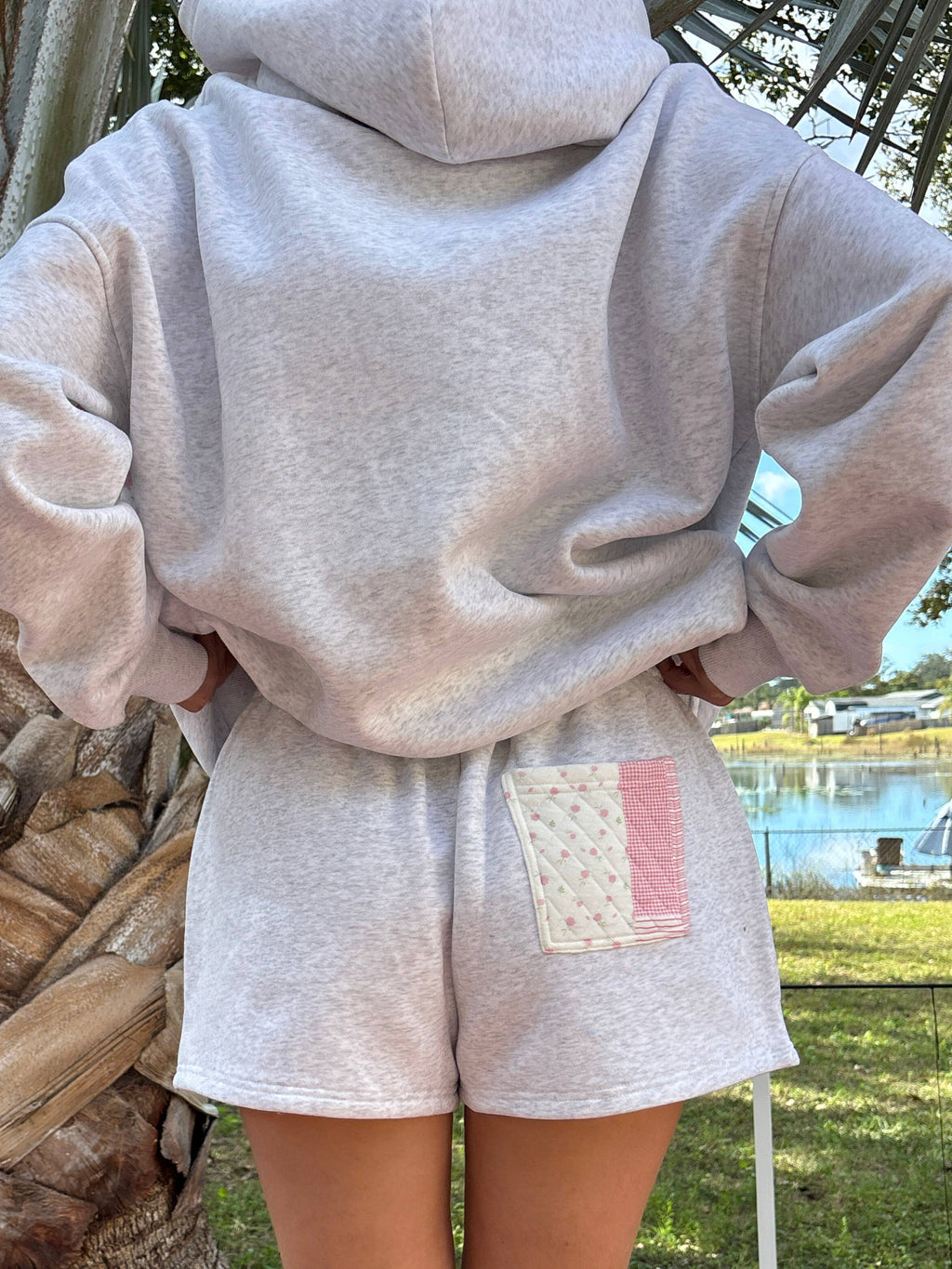 Quilted Patchwork Shorts